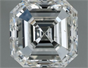 Natural Diamond 1.00 Carats, Asscher with  Cut, G Color, SI1 Clarity and Certified by IGI