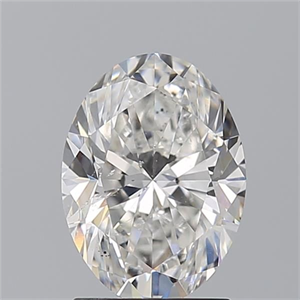 Picture of Natural Diamond 1.51 Carats, Oval with  Cut, F Color, SI1 Clarity and Certified by GIA
