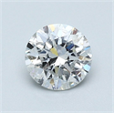 Natural Diamond 0.80 Carats, Round with Very Good Cut, F Color, I1 Clarity and Certified by GIA