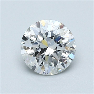 Picture of Natural Diamond 0.80 Carats, Round with Very Good Cut, F Color, I1 Clarity and Certified by GIA