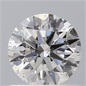 Natural Diamond 0.70 Carats, Round with Excellent Cut, F Color, SI2 Clarity and Certified by GIA