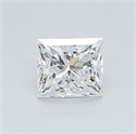 Diamante Natural 0.63 quilates, Princesa , Color F, claridad SI2 y certificado GIA