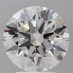 Picture of Lab Grown Diamond 3.55 Carats, Round with Ideal Cut, E Color, VS1 Clarity and Certified by IGI