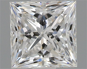 Picture of Natural Diamond 0.60 Carats, Princess with  Cut, F Color, VS2 Clarity and Certified by GIA