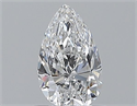 Diamante Natural 0.50 quilates, De pera , Color D, claridad SI1 y certificado GIA