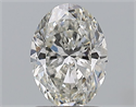 Natural Diamond 1.51 Carats, Oval with  Cut, H Color, SI2 Clarity and Certified by GIA