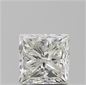 Natural Diamond 1.72 Carats, Princess with  Cut, J Color, VS1 Clarity and Certified by GIA