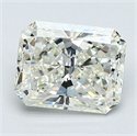 Natural Diamond 1.61 Carats, Radiant with  Cut, J Color, VVS1 Clarity and Certified by GIA