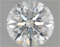 Natural Diamond 1.21 Carats, Round with Excellent Cut, I Color, SI2 Clarity and Certified by GIA
