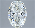 Natural Diamond 4.03 Carats, Oval with  Cut, I Color, VS1 Clarity and Certified by IGI