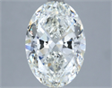 Natural Diamond 4.03 Carats, Oval with  Cut, I Color, VS1 Clarity and Certified by IGI