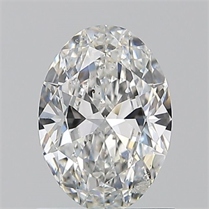 Foto Diamante Natural 0.90 quilates, Ovalado , Color F, claridad SI2 y certificado GIA de