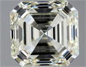 Natural Diamond 1.01 Carats, Asscher with  Cut, L Color, VVS1 Clarity and Certified by GIA
