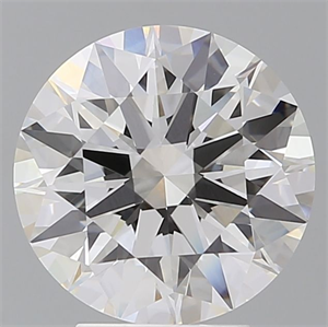 Picture of Lab Grown Diamond 4.09 Carats, Round with Ideal Cut, E Color, VVS2 Clarity and Certified by IGI