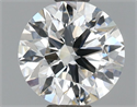 Lab Grown Diamond 1.00 Carats, Round with Ideal Cut, D Color, VVS2 Clarity and Certified by IGI