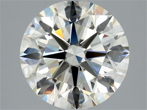Picture of Natural Diamond 2.74 Carats, Round with Excellent Cut, J Color, IF Clarity and Certified by HRD