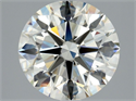 Diamante Natural 2.74 quilates, Redondo , Color J, claridad IF y certificado HRD