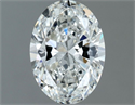 Natural Diamond 0.70 Carats, Oval with  Cut, G Color, VVS2 Clarity and Certified by GIA