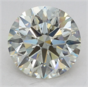 Lab Grown Diamond 3.14 Carats, Round with Ideal Cut, J Color, VS1 Clarity and Certified by IGI