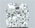 Natural Diamond 1.21 Carats, Cushion with  Cut, I Color, SI2 Clarity and Certified by GIA