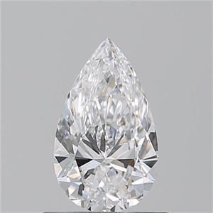 Picture of Natural Diamond 0.70 Carats, Pear with  Cut, D Color, VS2 Clarity and Certified by GIA