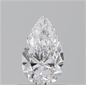 Natural Diamond 0.70 Carats, Pear with  Cut, D Color, VS2 Clarity and Certified by GIA