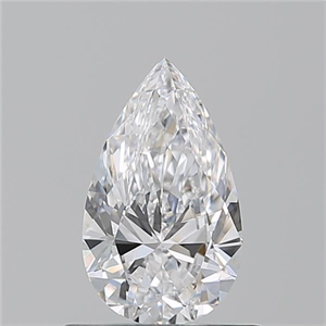 Picture of Natural Diamond 0.70 Carats, Pear with  Cut, D Color, VS2 Clarity and Certified by GIA