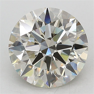 Picture of Lab Grown Diamond 3.16 Carats, Round with Ideal Cut, J Color, VS2 Clarity and Certified by IGI
