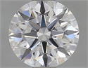 Lab Grown Diamond 0.71 Carats, Round with Ideal Cut, D Color, VS1 Clarity and Certified by IGI