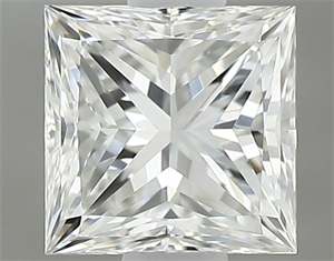 Picture of Natural Diamond 0.60 Carats, Princess with  Cut, G Color, VS1 Clarity and Certified by GIA