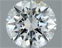 Natural Diamond 0.50 Carats, Round with Excellent Cut, H Color, VVS1 Clarity and Certified by IGI