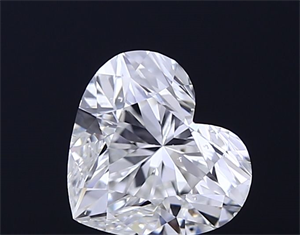 Picture of Natural Diamond 0.50 Carats, Heart with  Cut, I Color, SI2 Clarity and Certified by GIA