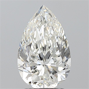 Foto Diamante Natural 2.01 quilates, De pera , Color H, claridad SI2 y certificado GIA de