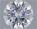 Lab Grown Diamond 1.24 Carats, Round with Ideal Cut, D Color, VS1 Clarity and Certified by IGI