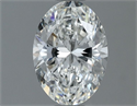 Natural Diamond 1.00 Carats, Oval with  Cut, G Color, VS2 Clarity and Certified by GIA