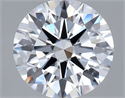 Lab Grown Diamond 2.12 Carats, Round with Ideal Cut, E Color, VVS1 Clarity and Certified by IGI