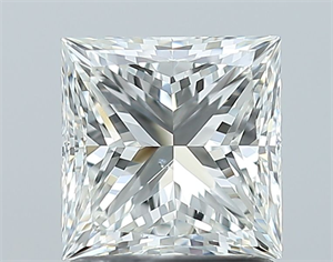 Picture of Natural Diamond 1.40 Carats, Princess with  Cut, I Color, SI1 Clarity and Certified by GIA