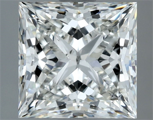Picture of Natural Diamond 2.52 Carats, Princess with  Cut, H Color, SI1 Clarity and Certified by GIA