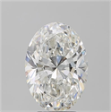 Diamante Natural 3.50 quilates, Ovalado , Color G, claridad SI1 y certificado GIA