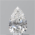 Natural Diamond 0.53 Carats, Pear with  Cut, F Color, VVS1 Clarity and Certified by GIA