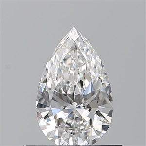 Foto Diamante Natural 0.53 quilates, De pera , Color F, claridad VVS1 y certificado GIA de