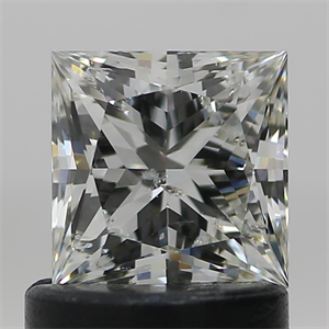 Picture of Natural Diamond 0.95 Carats, Princess with  Cut, J Color, I1 Clarity and Certified by GIA