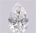 Natural Diamond 0.58 Carats, Pear with  Cut, G Color, VS1 Clarity and Certified by GIA