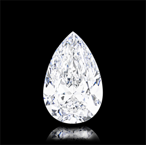 Foto Diamante Natural 3.42 quilates, De pera , Color D, claridad VVS2 y certificado GIA de