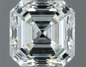 Picture of Natural Diamond 1.03 Carats, Asscher with  Cut, I Color, VVS2 Clarity and Certified by IGI