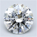 Natural Diamond 2.70 Carats, Round with Excellent Cut, G Color, VS1 Clarity and Certified by GIA