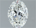 Natural Diamond 1.40 Carats, Oval with  Cut, H Color, VS1 Clarity and Certified by GIA
