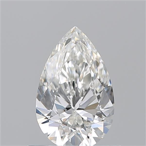 Picture of Natural Diamond 0.74 Carats, Pear with  Cut, H Color, VVS2 Clarity and Certified by GIA