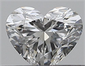 Natural Diamond 0.31 Carats, Heart with  Cut, F Color, VS1 Clarity and Certified by GIA