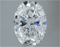Natural Diamond 5.01 Carats, Oval with  Cut, D Color, SI1 Clarity and Certified by GIA